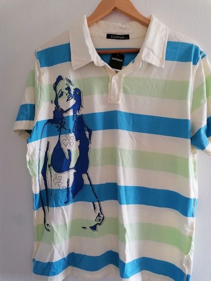 Other - Topman Polo shirt Mens XL 42 To 44 Inch Chest 100% Cotton Fab Colours
